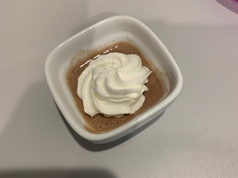 チョコレートムースのようなミロ寒天